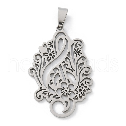 201 Stainless Steel Pendants STAS-S157-24P-1