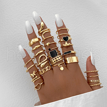 26Pcs Alloy Finger Rings WG8B2E7-06-1