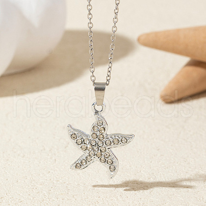 Alloy Crystal Rhinestone Pendant Necklaces FS-WG6A3E6-19-1