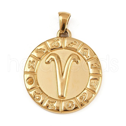 304 Stainless Steel Pendants STAS-C131-04G-03-1