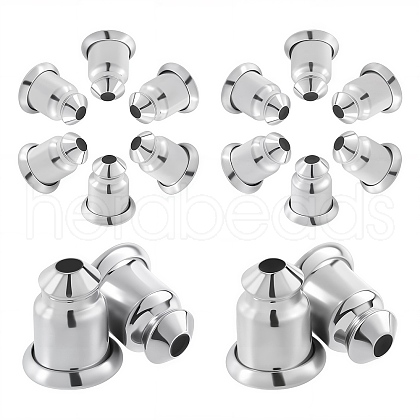CREATCABIN 8 Pairs Brass Ear Nuts/Earring Backs KK-CN0001-06A-1