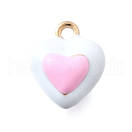 Zinc Alloy Enamel Charms FIND-U029-01G-07-1