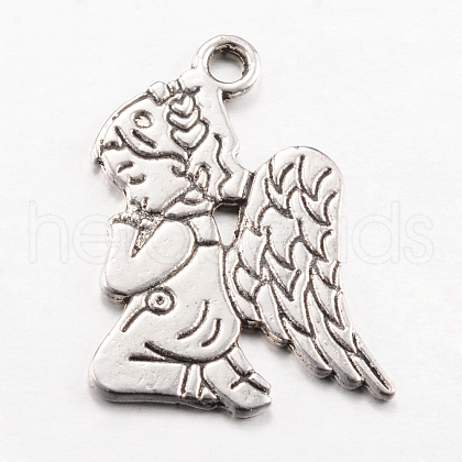 Tibetan Style Alloy Pendants X-TIBEP-Q063-08AS-RS-1