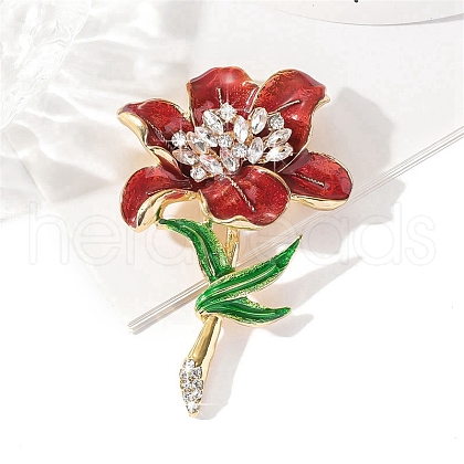 Lily Alloy Enamel Brooches PW-WGDBE4D-01-1