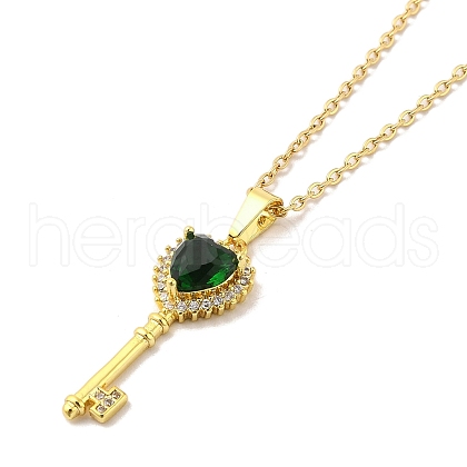 304 Stainless Steel Pendant Necklaces NJEW-U002-15G-01-1
