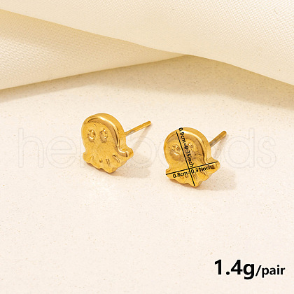 Vintage Stainless Steel Octopus Studs Earrings for Women VC0346-10-1