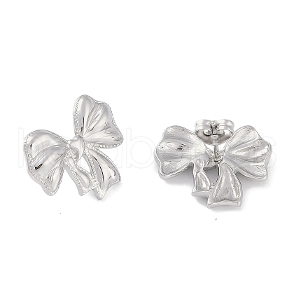 Non-Tarnish 304 Stainless Steel Stud Earrings EJEW-C105-07P-1
