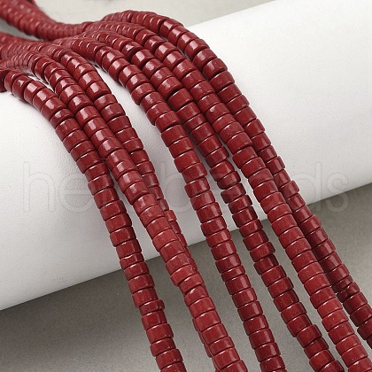 Dyed Natural Magnesite Beads Strands G-M448-F01-01-1