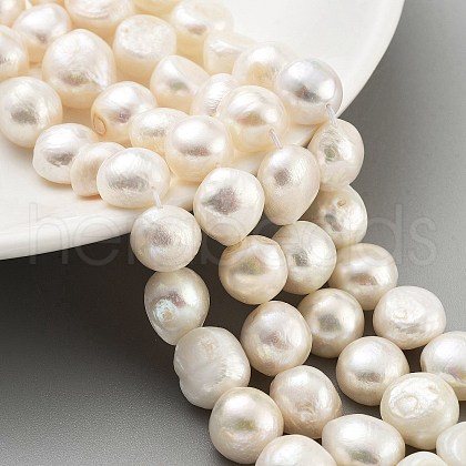 Natural Cultured Freshwater Pearl Beads Strands PEAR-P062-35-1