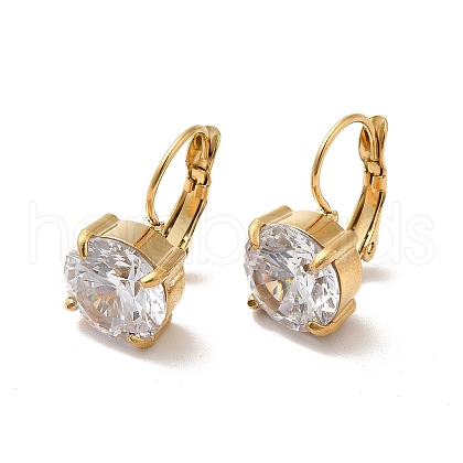 Crystal Rhinestone Leverback Earrings STAS-H175-15G-1