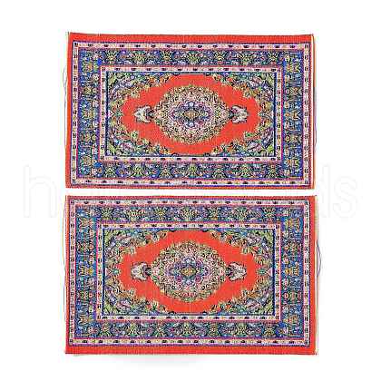 Silk Miniature Ethnic Style Carpets MIMO-PW0001-008A-1