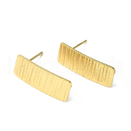 Ion Plating(IP) 304 Stainless Steel Stud Earring Finding STAS-B034-08G-1