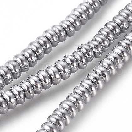 Non-magnetic Synthetic Hematite Beads Strands X-G-G826-02P-4mm-1