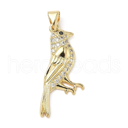 Brass Micro Pave Cubic Zirconia Pendants ZIRC-I356-06G-1