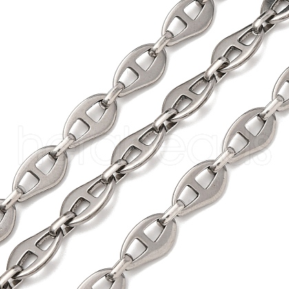 304 Stainless Steel Nuggets Link Chains CHS-S012-19P-1