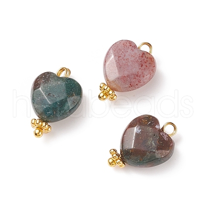 Natural Indian Agate Charms PALLOY-JF01863-02-1