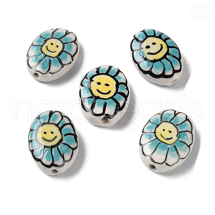 Handmade Porcelain Beads PORC-G011-04E-1