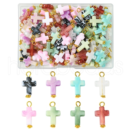 100Pcs Acrylic Pendants PALLOY-FS00028-1