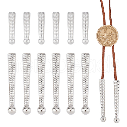 SUPERFINDINGS 12Pcs 2 Styles Alloy Cord Ends FIND-FH0008-98-1