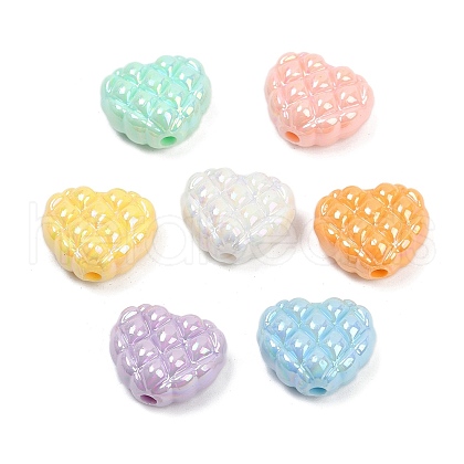 Opaque Acrylic Beads X-OACR-C022-14-1