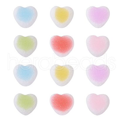 Yilisi 60Pcs 6 Colors Resin Cabochons Accessories RESI-YS0001-06-1