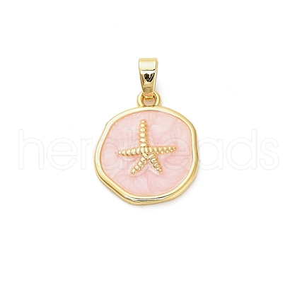 Brass Enamel Pendants KK-M314-08A-G02-1