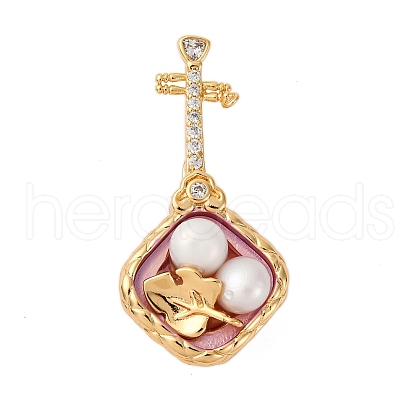 Brass Twister Clasps KK-A256-03G-1