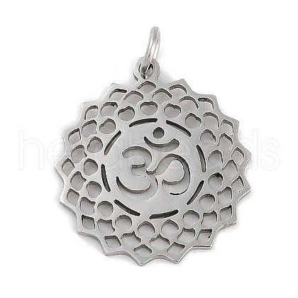304 Stainless Steel Pendants STAS-R135-17P-1
