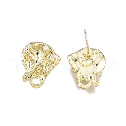 Alloy Stud Earring Findings PALLOY-N150-78LG-1