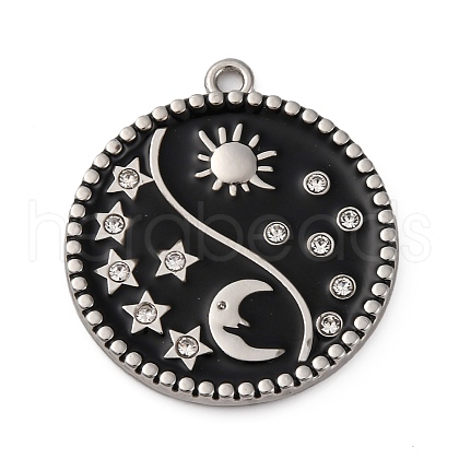 Alloy Enamel Pendants PALLOY-R162-02P-1