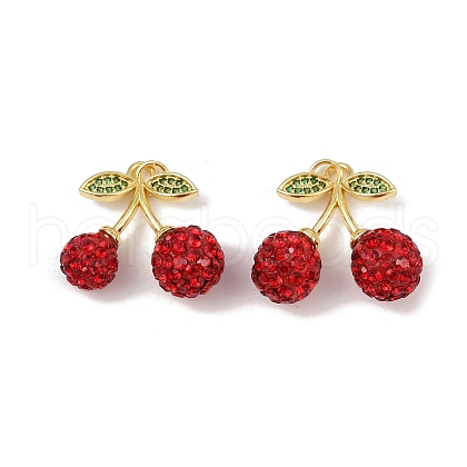 Brass Micro Pave Cubic Zirconia Pendants KK-H072-13G-01-1