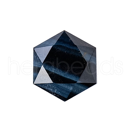 Natural Blue Tiger Eye(Dyed & Heated) Healing Star of David Ornament PW-WG52742-09-1