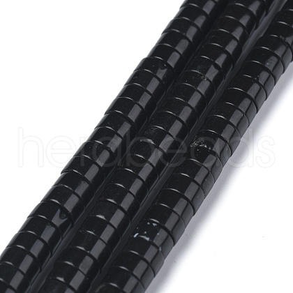 Natural Black Onyx Beads Strands G-Z006-C32-1