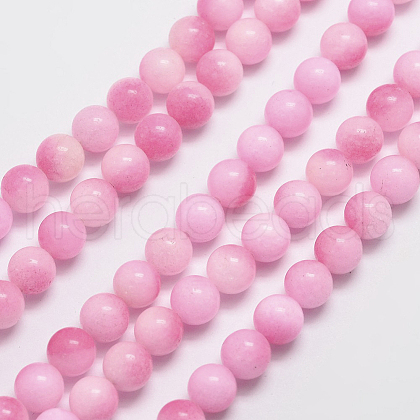 Natural Malaysia Jade Bead Strands X-G-A146-6mm-C04-1