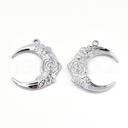 Non-Tarnish 201 Stainless Steel Pendants STAS-N098-066P-1