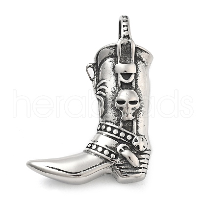 304 Stainless Steel Pendants STAS-V008-11AS-1