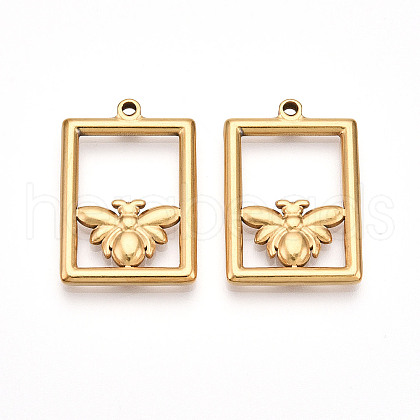 304 Stainless Steel Pendants STAS-N109-17G-1
