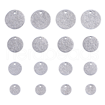 40Pcs 4 Sizes 304 Stainless Steel Charms STAS-CJ0001-157-1