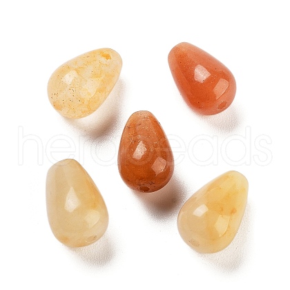 Natural Golden Silk Jade Beads G-U007-02B-1