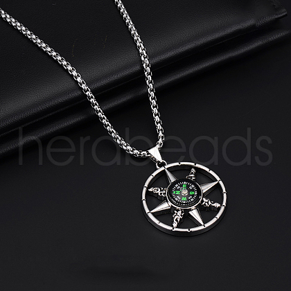 Alloy Pendant 201 Stainless Steel Chain Necklaces for Men FS-WG1D596-04-1