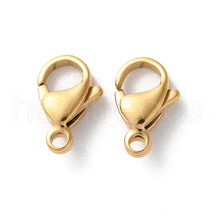 304 Stainless Steel Lobster Claw Clasps STAS-V007-01D-G-1