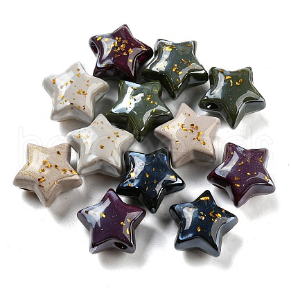Opaque Acrylic Beads OACR-E028-06-1