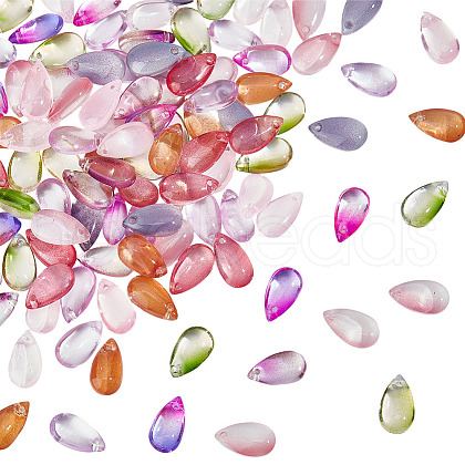 OLYCRAFT 100Pcs Lampwork Charms FIND-OC0003-91A-1