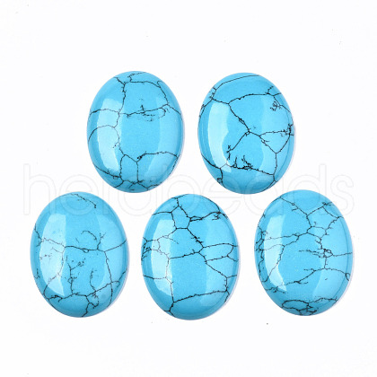 Synthetic Turquoise Cabochons G-S364-079-1