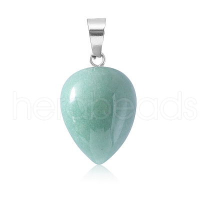 Natural Green Aventurine Pendants WG38027-06-1