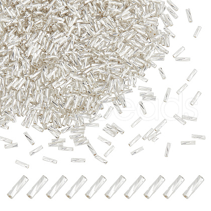 HOBBIESAY 90G Glass Bugle Beads SEED-HY0001-20B-1