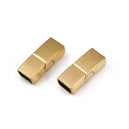 304 Stainless Steel Watch Band Clasps STAS-C127-15G-1