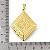 Brass Locket Pendants KK-Q066-26G-3