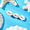Cowrie Shell Shape Iron Flat Alligator Hair Clips PHAR-JH00126-1