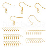 Unicraftale 150Pcs 5 Styles 304 & 316 Surgical Stainless Steel French Hooks with Coil and Ball STAS-UN0058-09-1